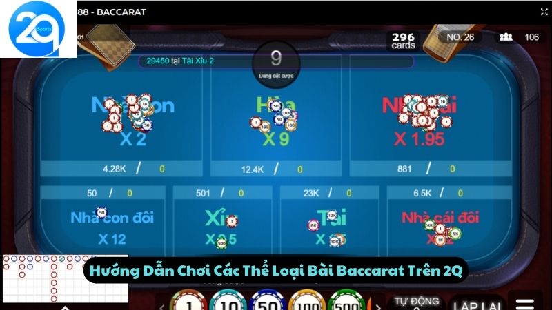 Hướng Dẫn Chơi Baccarat Banque Trên 2Q Chi Tiết