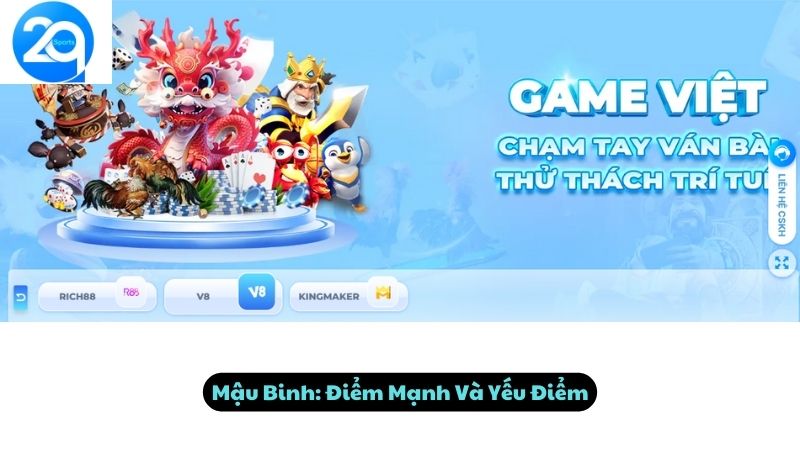 Cách chơi Mậu Binh: Điểm Mạnh Và Yếu Điểm