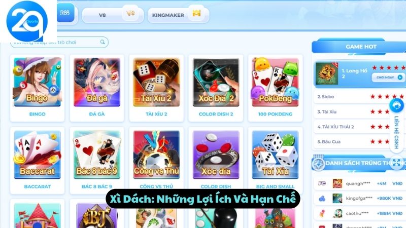 Xì Dách Online: Ưu Thế Và Nhược Điểm