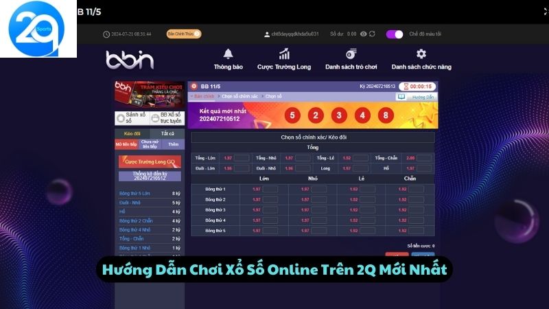 Hướng Dẫn Chơi Xổ Số Online Trên 2Q Mới Nhất