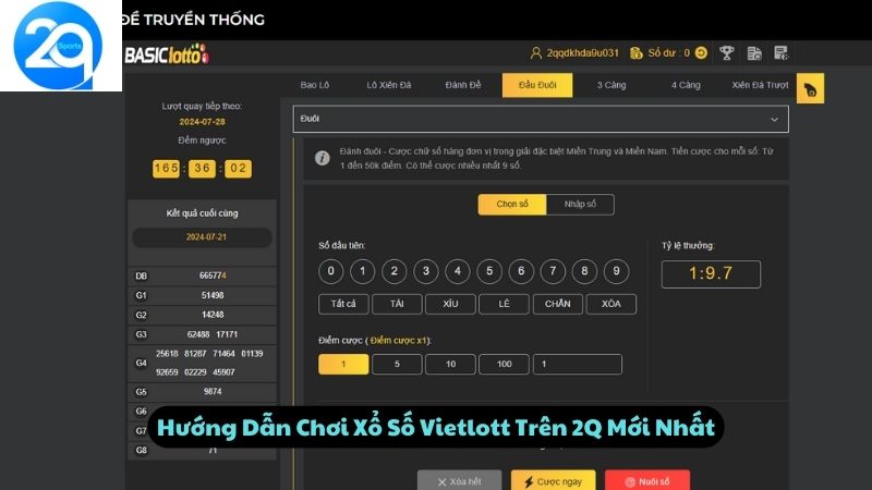 Hướng Dẫn Chơi Xổ Số Vietlott Trên 2Q Mới Nhất