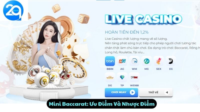 Mini Baccarat: Ưu Điểm Và Nhược Điểm