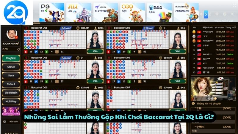 Những Sai Lầm Thường Gặp Khi Chơi Baccarat Tại 2Q Là Gì?