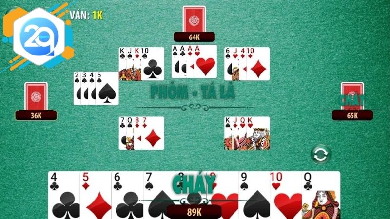 Luật chơi phỏm tá lả online 2Q và những điều cần biết trước khi chơi