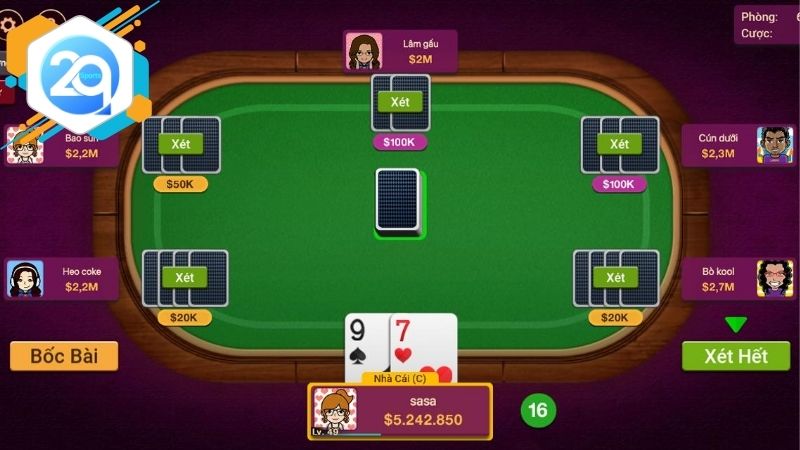 Ưu điểm của xì dách 2Q online